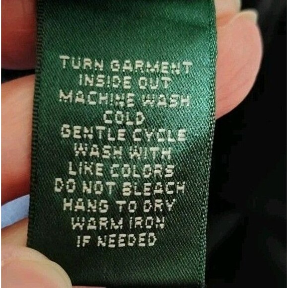 L-RL Lauren Active Cargo Pants Women's Size 16 Black Snap Closure & Pockets - Picture 16 of 16